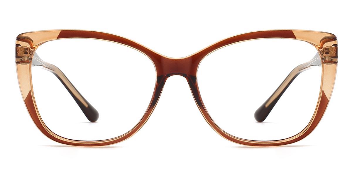 Brown Tawny Dhriti - Cat Eye Glasses