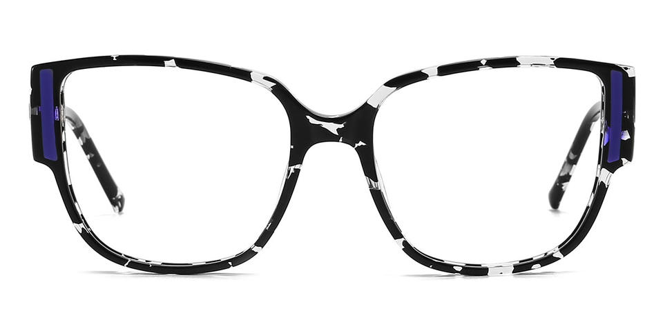 Black Tortoiseshell Martha - Rectangle Glasses