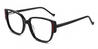 Black Martha - Rectangle Glasses