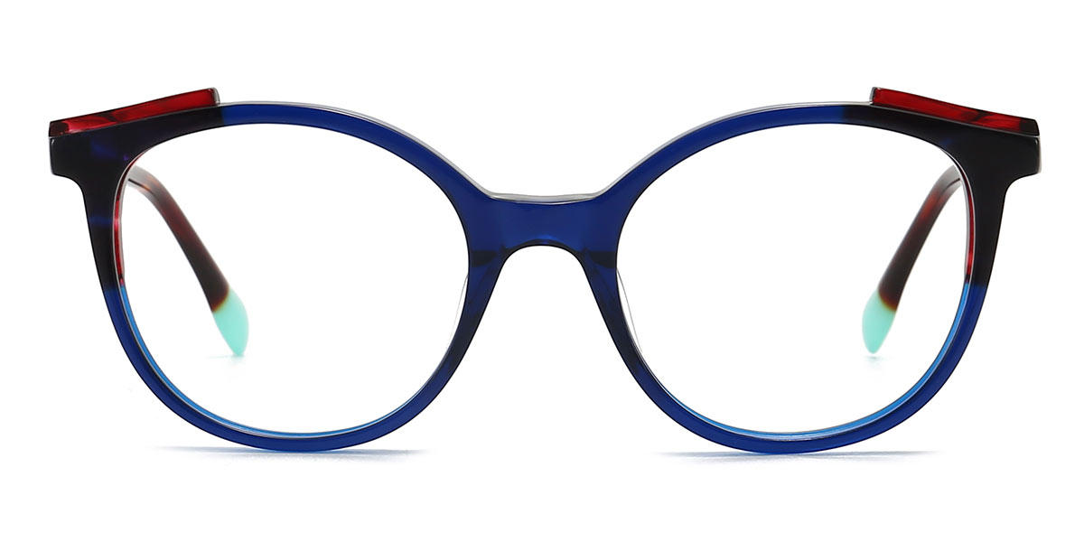 Azure Eugene - Oval Glasses