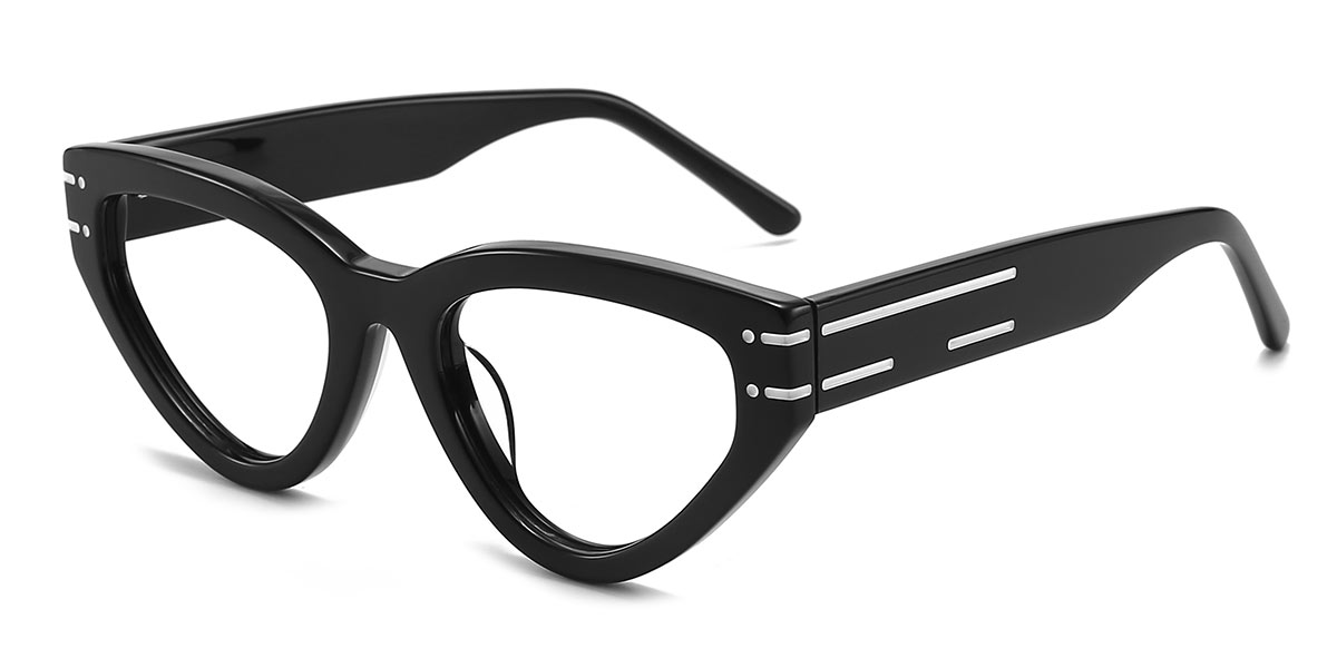 Black - Cat eye Glasses - Maison