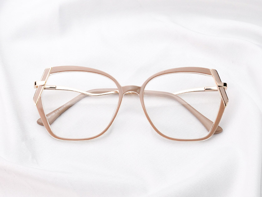 Fatimah - Square Brown Glasses For Women