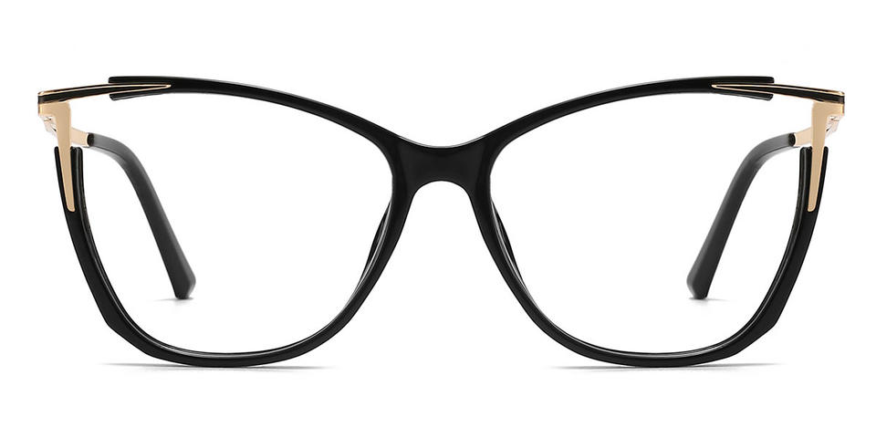 Black Elora - Cat Eye Glasses