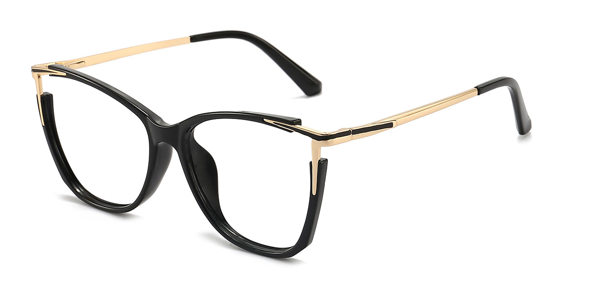 Black - Cat eye Glasses - Elora