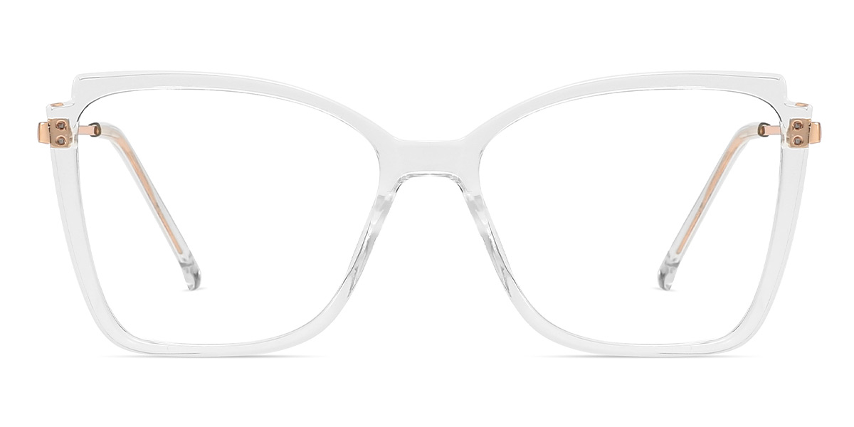 Transparent - Square Glasses - Caleb