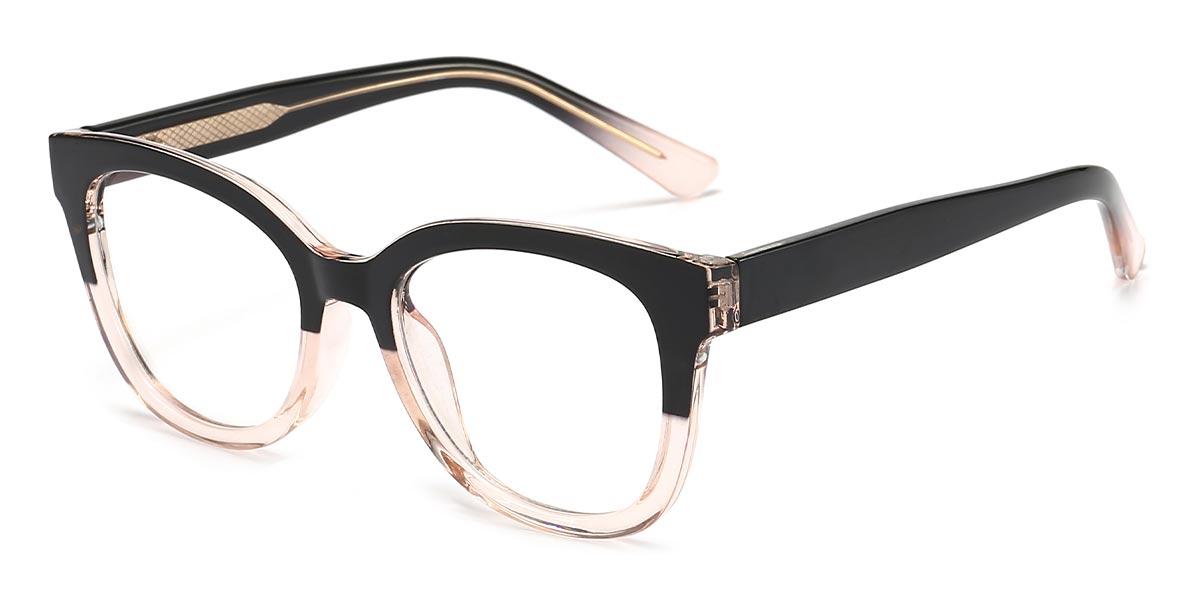Black Tawny Zaki - Square Glasses