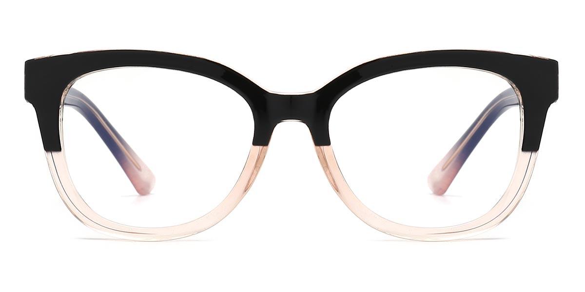 Black Tawny Zaki - Square Glasses