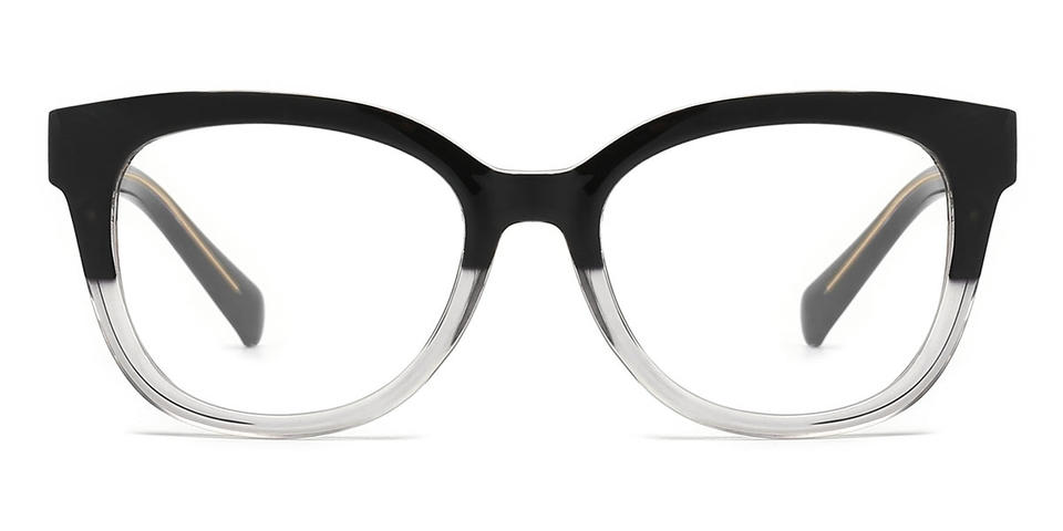 Black Grey Zaki - Square Glasses