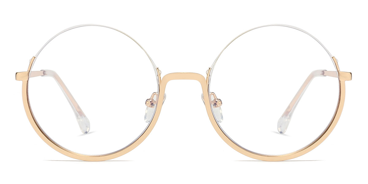 Gold - Round Glasses - Lucien