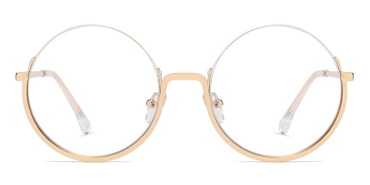 Gold - Round Glasses - Lucien