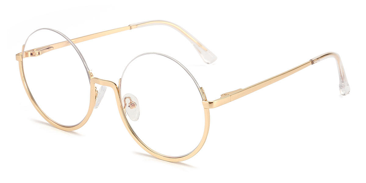 Gold Lucien - Round Glasses