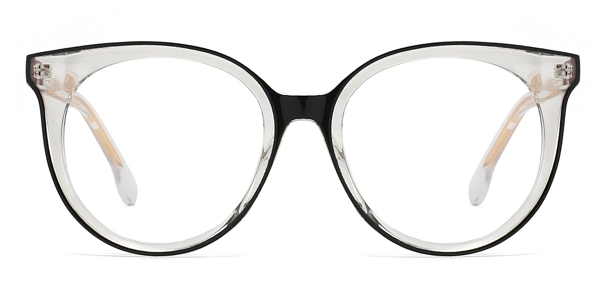 Transparent - Round Glasses - Nael