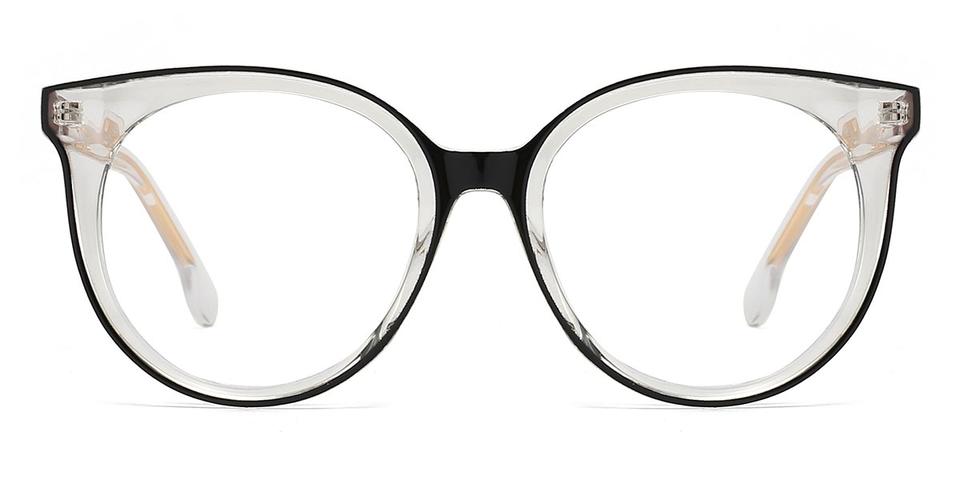 Black Clear Nael - Round Glasses