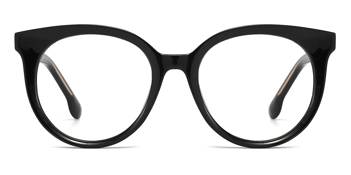 Black - Round Glasses - Nael