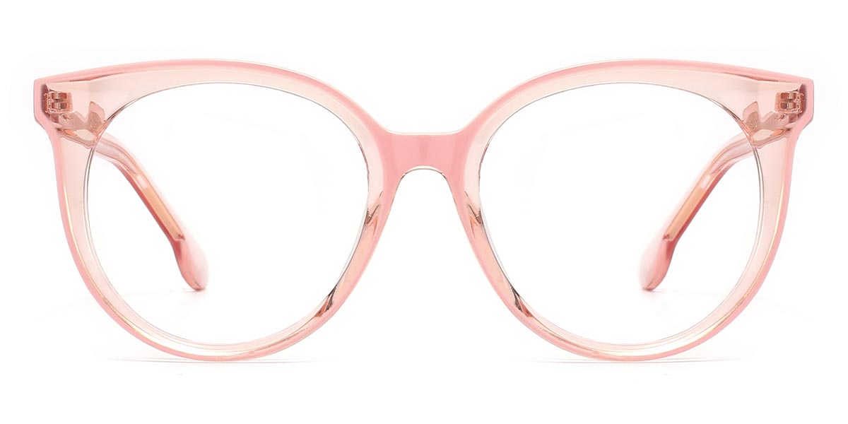 Pink - Round Glasses - Nael
