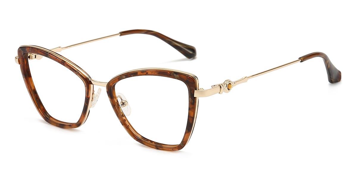 Gold Tawny Tortoiseshell Richie - Cat Eye Glasses