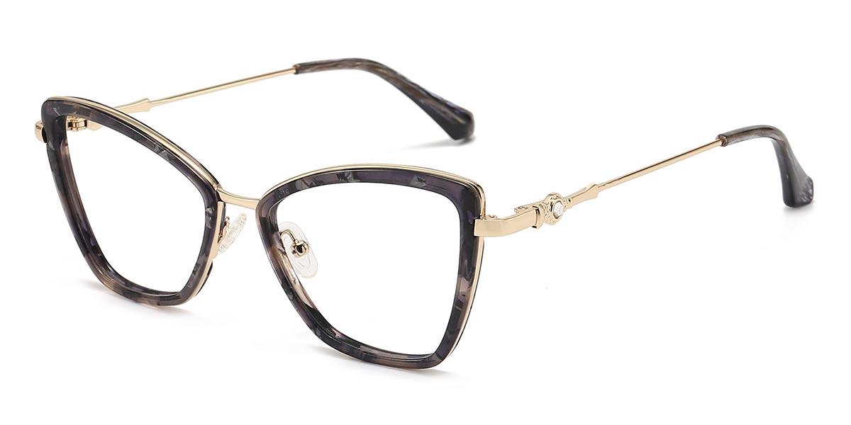 Gold Color Marble Richie - Cat Eye Glasses