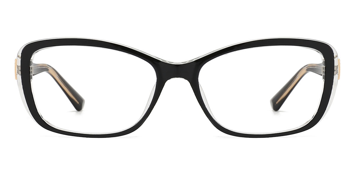 Vedant - Rectangle Black Glasses For Women