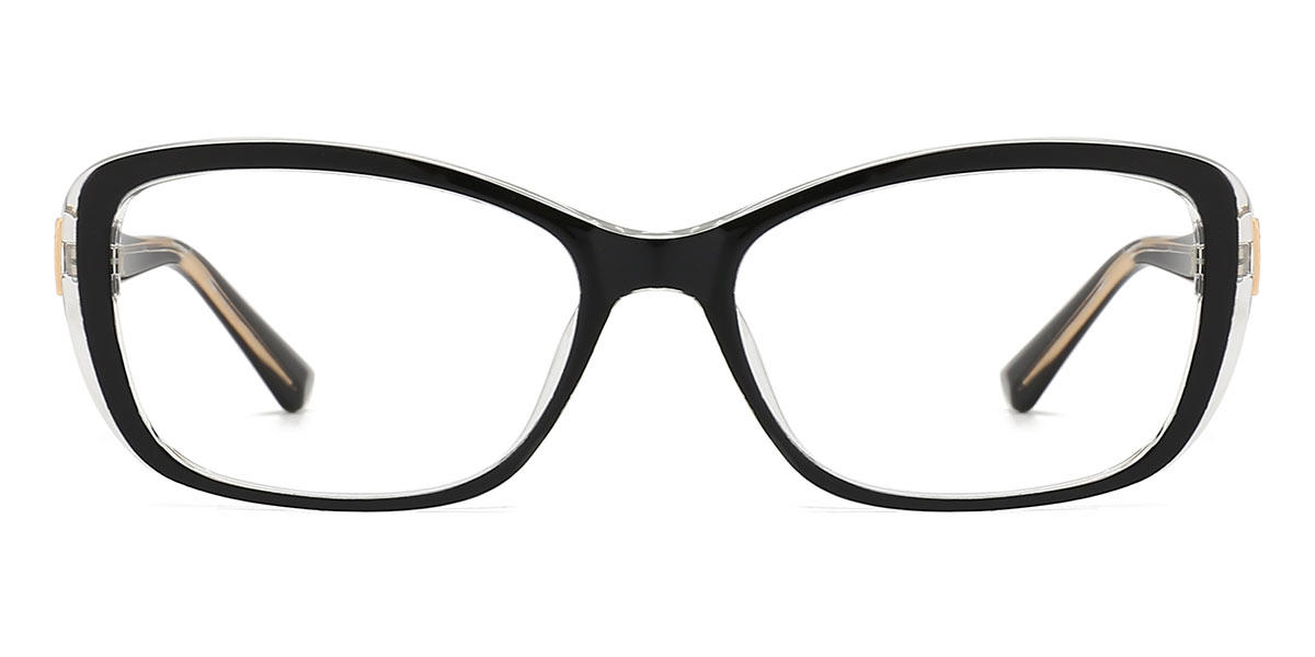 Black Vedant - Rectangle Glasses