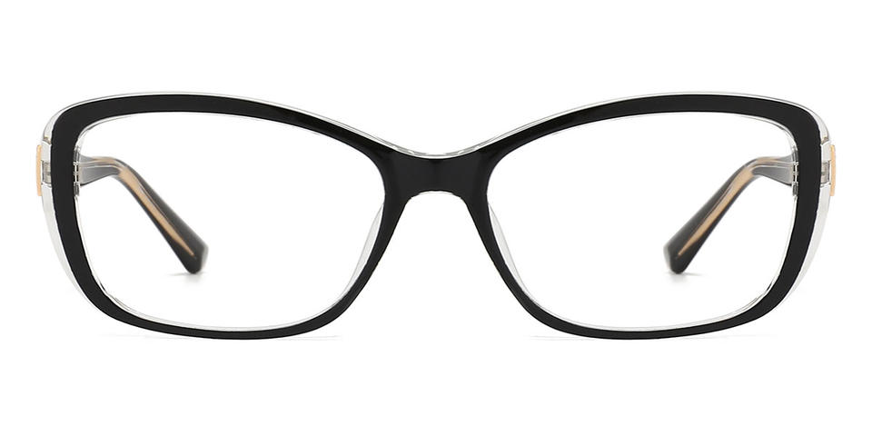 Black Vedant - Rectangle Glasses