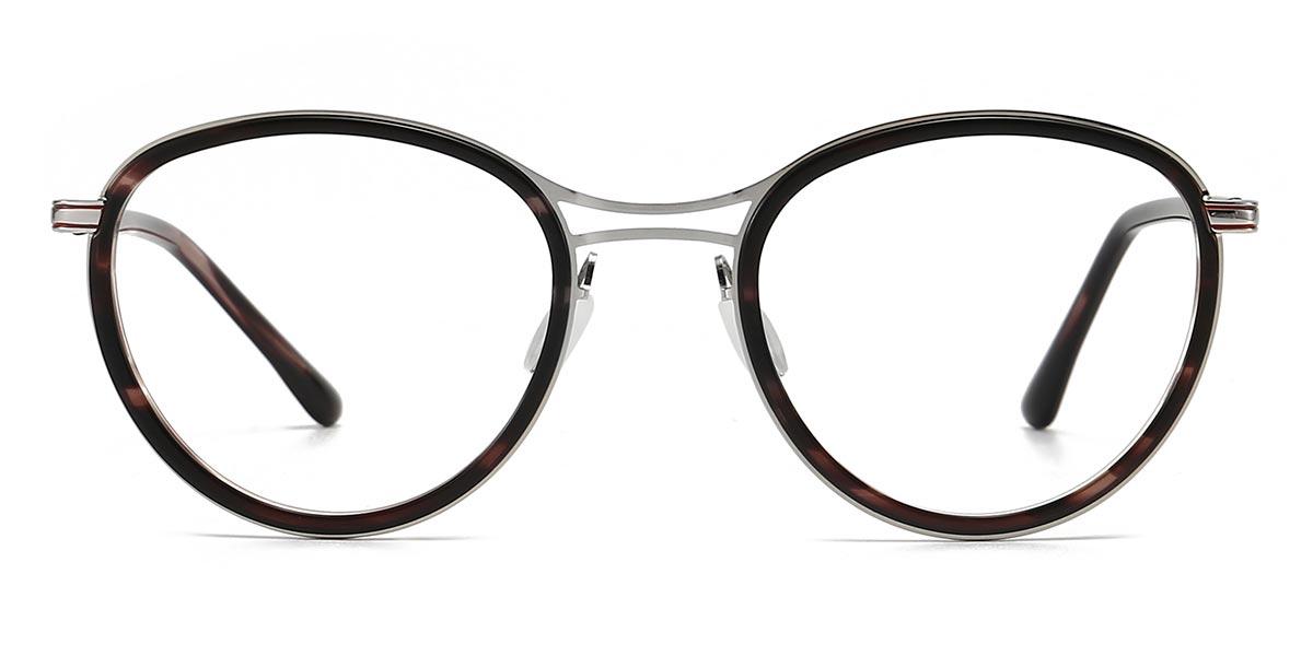 Black Tortoiseshell Emilee - Round Glasses