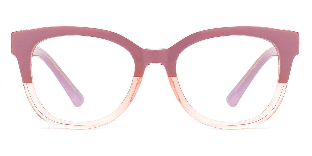 Purple Beige Zaki - Square Glasses