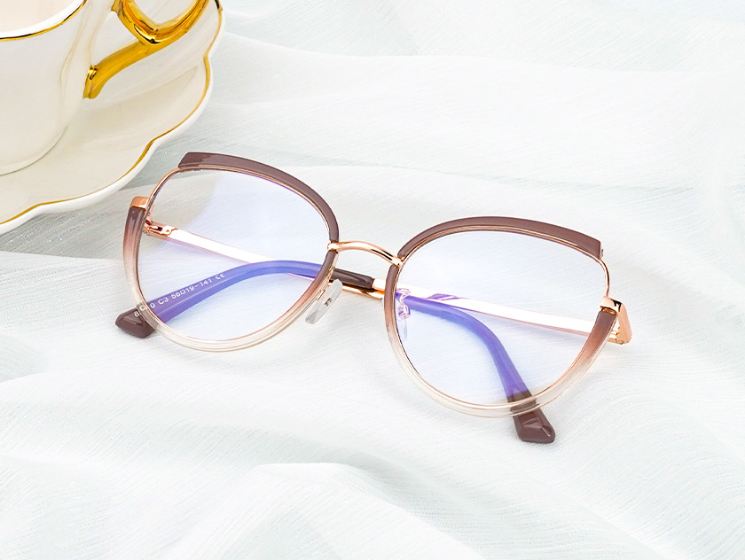 Rosie - Round Brown Glasses For Women