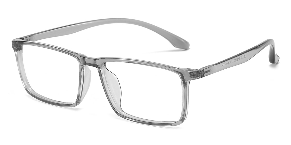 Grey - Rectangle Glasses - Jordy