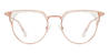 Rose Gold Clear Slater - Round Glasses