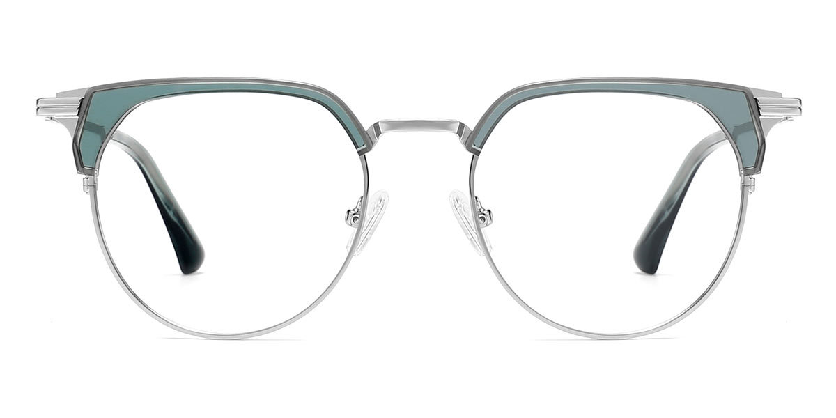 Grey green - Round Glasses - Slater