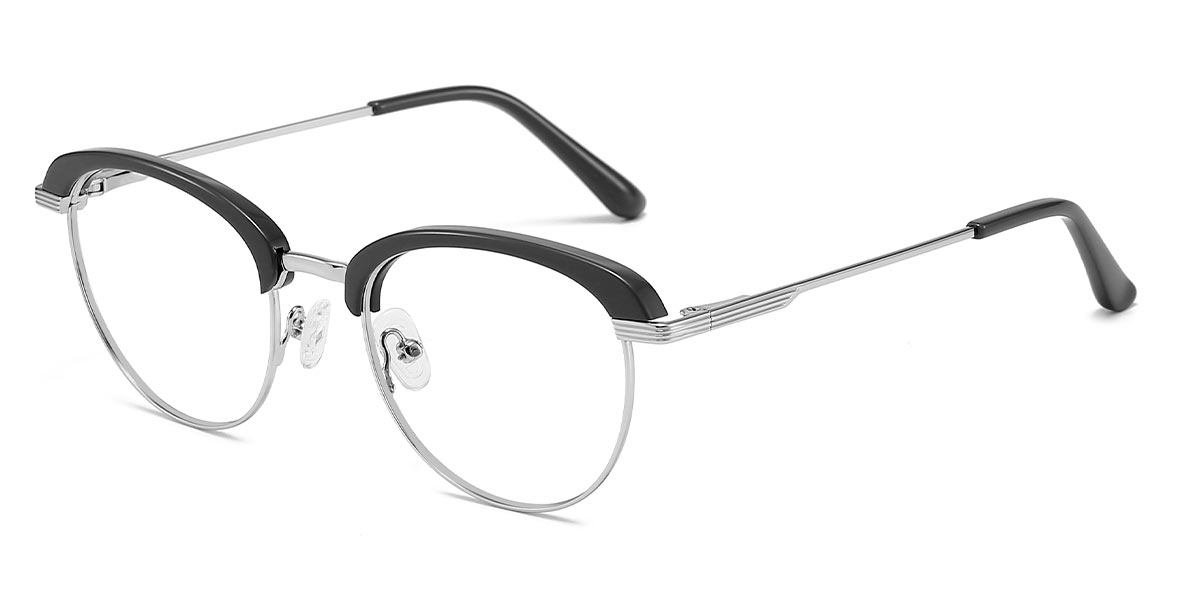 Black - Oval Glasses - Calista