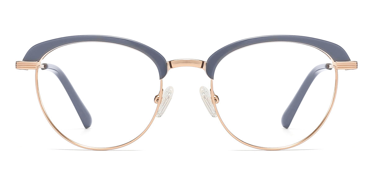 Blue - Oval Glasses - Calista