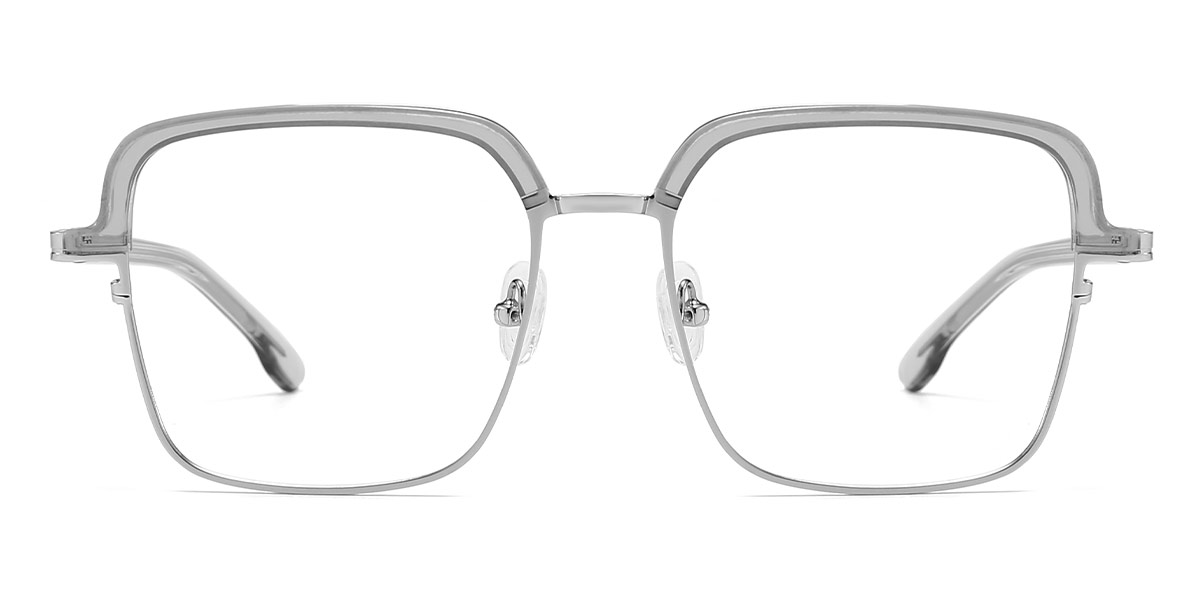 Grey - Square Glasses - Janae