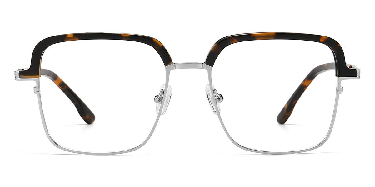 Silver Tortoiseshell Janae - Square Glasses