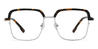 Silver Tortoiseshell Janae - Square Glasses