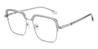 Silver Grey Janae - Square Glasses