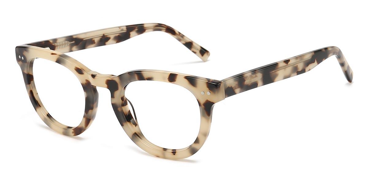 Ivory Tortoiseshell Klara - Oval Glasses
