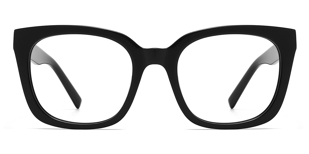 Black - Square Glasses - Sahana