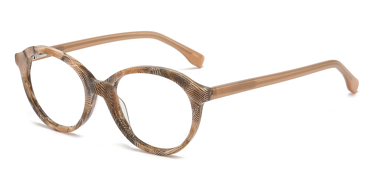 Tawny Tortoiseshell - Oval Glasses - Lucky