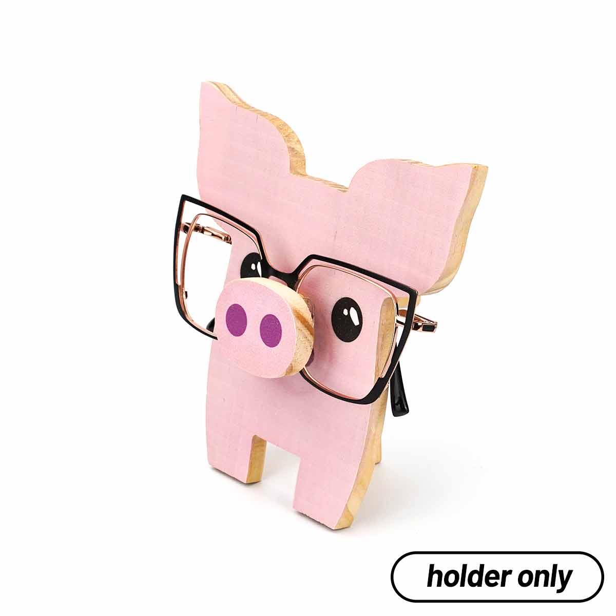 Pink Pig Eyeglasses holder only