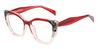 Red Brown Spots Abdiel - Square Glasses