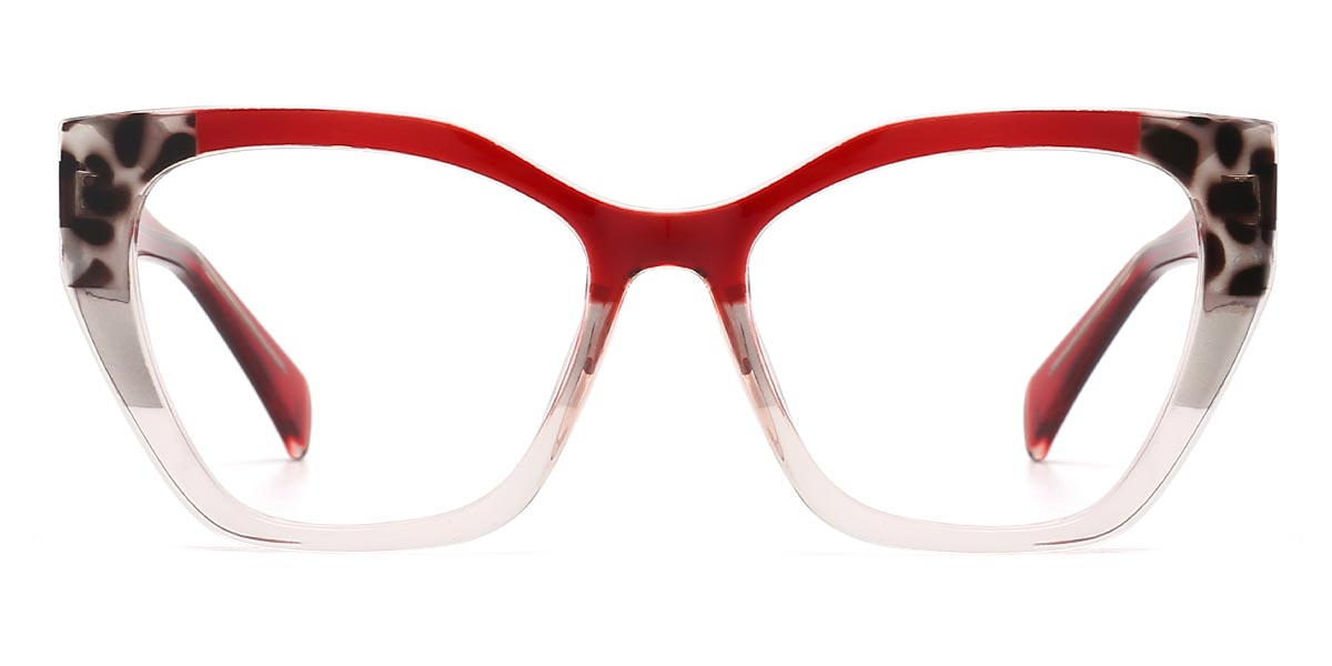 Red - Square Glasses - Abdiel