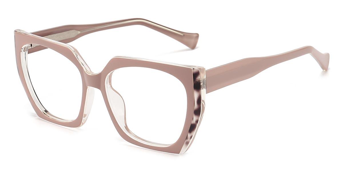 Cameo Brown Brown Spots Elton - Square Glasses