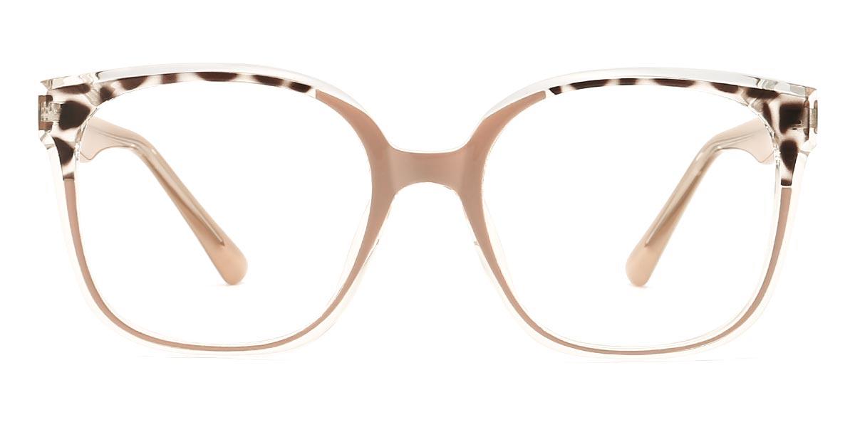 Nude Brown spots Huck - Square Glasses