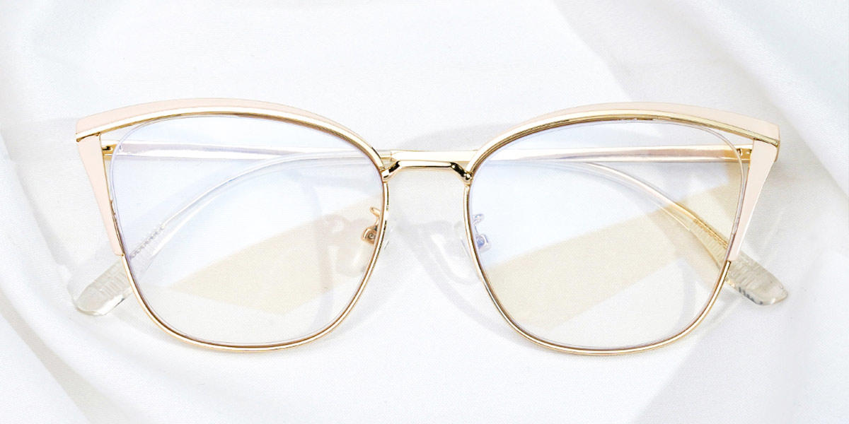 Gold Tawny Kaison - Cat Eye Glasses