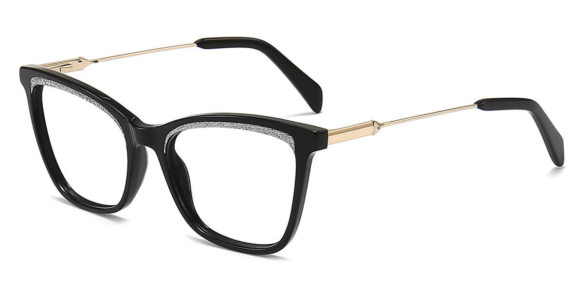 Black - Square Glasses - Marie