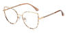 Gold Tortoiseshell Amiri - Cat Eye Glasses
