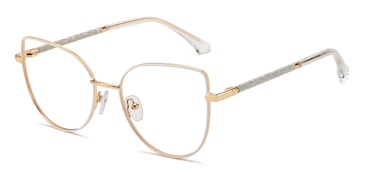 White - Cat eye Glasses - Amiri