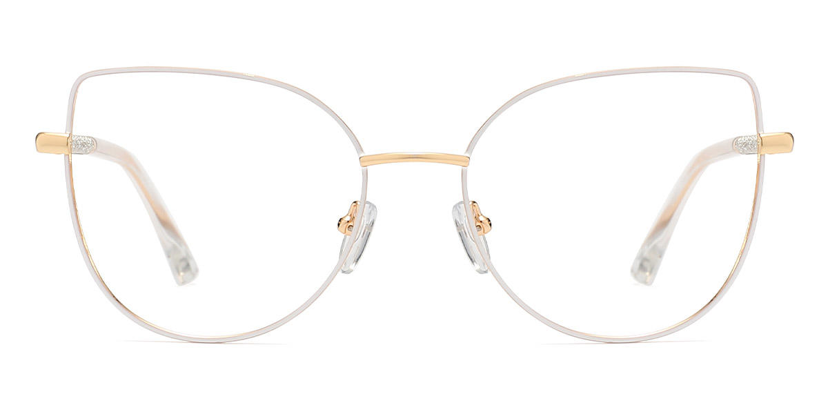 Gold White Amiri - Cat Eye Glasses