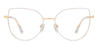 Gold White Amiri - Cat Eye Glasses
